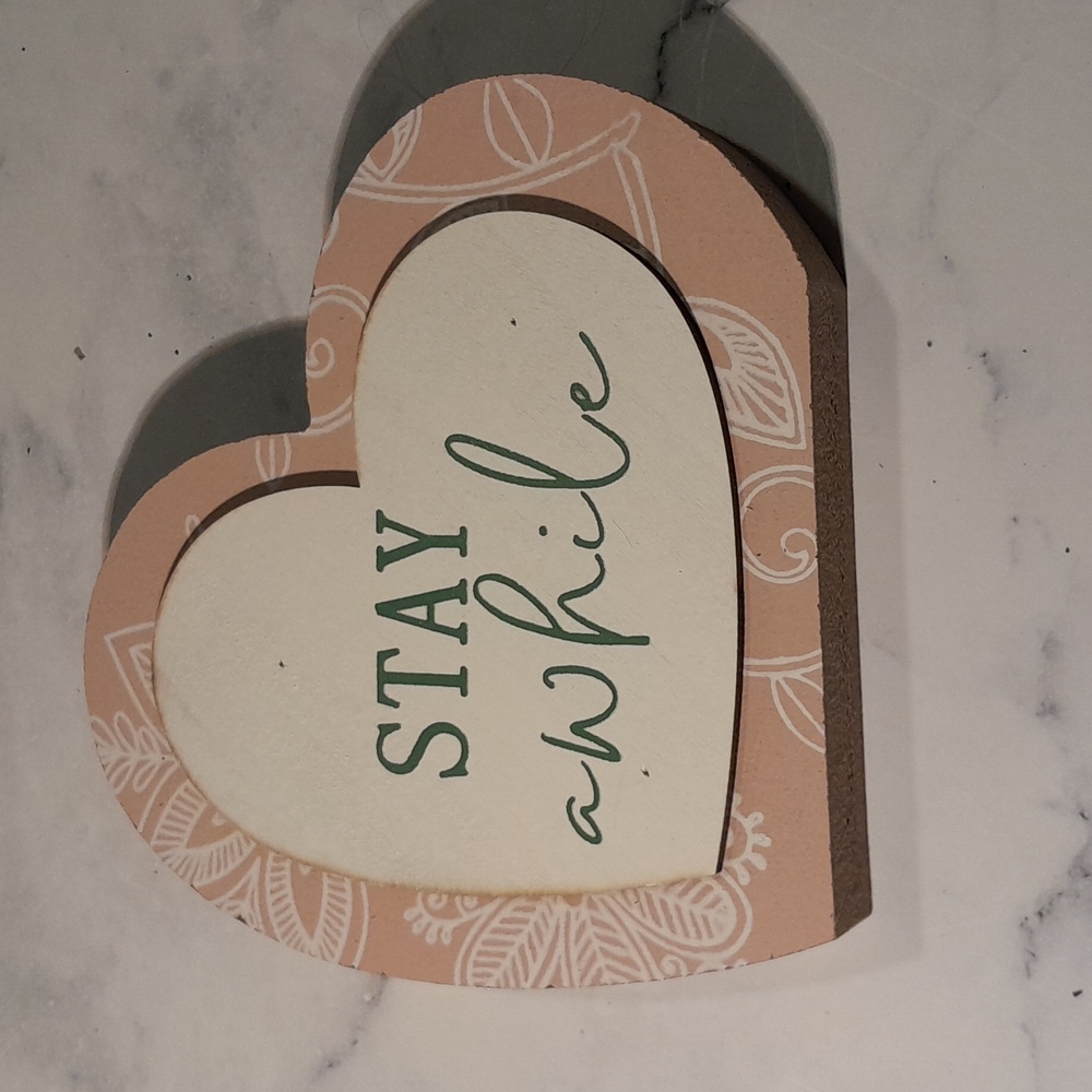 Wooden Heart Sign